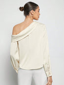 Blusa Elegante de Um Ombro Só - Eslovenia - Essenza