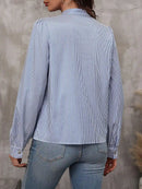 Blusa Listrada Feminina Manga Comprida - Essenza