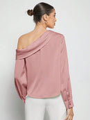 Blusa Elegante de Um Ombro Só - Eslovenia - Essenza