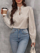 Blusa Listrada Feminina Manga Comprida - Essenza