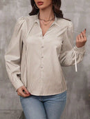Blusa Listrada Feminina Manga Comprida - Essenza