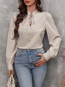 Blusa Listrada Feminina Manga Comprida - Essenza