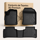 Conjunto de Tapetes 3D Premium (Dianteiro e Traseiro) - Fabricados Sob Medida