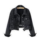 Jaqueta Jeans Cropped Feminina Vintage - Essenza