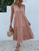 Vestido Midi Elegante Romênia Feminino - Essenza