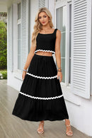 Conjunto Cropped e Saia Longa Beatriz - Essenza