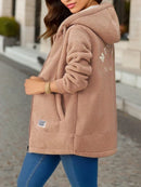 Casaco Teddy Feminino com Capuz Elegante - Essenza