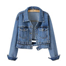 Jaqueta Jeans Cropped Feminina Vintage - Essenza