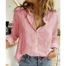 Camisa Feminina de Linho Manga Longa  - Essenza