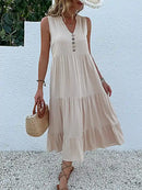 Vestido Midi Elegante Romênia Feminino - Essenza