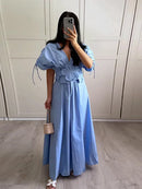 Vestido Maxi Feminino com Flores 3D - Essenza