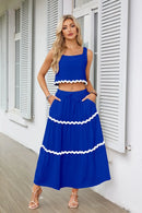Conjunto Cropped e Saia Longa Beatriz - Essenza
