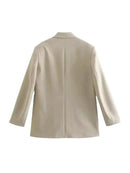 Blazer Feminino Alfaiataria Oversized Elegante - Essenza