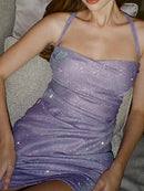 Vestido Curto Fashion Alças Finas Feminino - Essenza