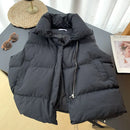 Colete Puffer Casual Feminino Gola Alta - Essenza