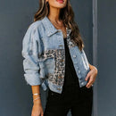 Jaqueta Jeans Feminina com Estampa Onça Print -  Essenza