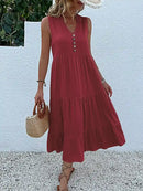Vestido Midi Elegante Romênia Feminino - Essenza