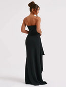 Vestido Longo Tomara que Caia com Fenda Alta Feminino - Essenza