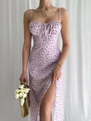 Vestido Midi Alças Finas Feminino - Bloom Verão - Essenza