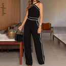 Macacão Feminino Elegante com Alças Cruzadas Castellani - Essenza
