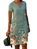 Vestido Casual Feminino Floral Algodão - Conforto e Estilo para o Dia a Dia - Essenza