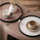 Bandeja Redonda Decorativa com Alça para Sala e Banheiro Offertaza