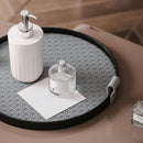 Bandeja Redonda Decorativa com Alça para Sala e Banheiro Offertaza