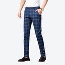 Calça Masculina Casual Xadrez Listrada - Offertaza