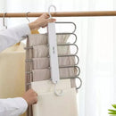 Cabide Organizador de Calças 6 em 1 para Guarda-Roupa Offertaza