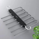 Cabide Organizador de Calças 6 em 1 para Guarda-Roupa Offertaza