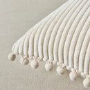 Capa de Almofada Listrada em Veludo Cotelê para Decoração Offertaza