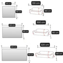 Capa de Sofá com Franja e Proteção Antipoeira Cinza Offertaza
