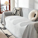 Capa de Sofá com Franja e Proteção Antipoeira Cinza Offertaza