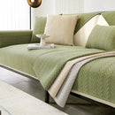 Capa de Sofá Chenille Antiderrapante Impermeável Bege Offertaza