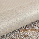 Capa de Sofá Antiderrapante em Algodão e Linho Bege Acinzentado Offertaza