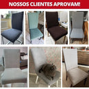 Capa Para Cadeira de Jantar Semi-impermeável Preto Offertaza