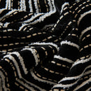 Capa para Sofá Chenille Cinza Escuro com Listras Decorativas em Peça Única Offertaza