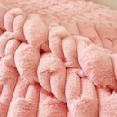 Capa Protetora para Sofá em Veludo Cristal Rosa Offertaza