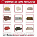 Capa para Sofá Suede Preto Impermeável para Sala Offertaza