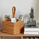 Cesta de Armazenamento em Vime Rattan Feita à Mão para Organização Offertaza
