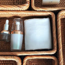 Cesto Organizador de Palha Rattan Feito à Mão para Decoração Natural Offertaza