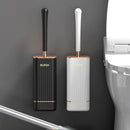 Escova Sanitária de Silicone com Suporte e Cerdas Flexíveis Offertaza