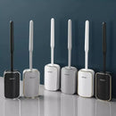 Escova Sanitária de Silicone com Suporte para Banheiro Offertaza