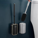 Escova Sanitária de Silicone com Suporte para Banheiro Offertaza