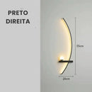 Luminária de Parede LED Minimalista Moderna com Controle Remoto Offertaza