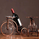 Porta Vinho Decorativo Metal Formato Bicicleta Design Retro Cobre Offertaza
