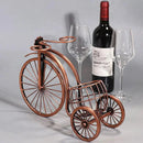 Porta Vinho Decorativo Metal Formato Bicicleta Design Retro Cobre Offertaza