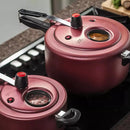 Panela de Pressão com Visor 4,5L Antiaderente - Vermelha