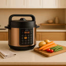 Panela de Pressão Elétrica Digital 5L 900W - Timer e 9 Sistemas de Segurança
