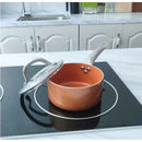 Conjunto de Panelas de Cobre Antiaderentes 10 Peças - Tradição